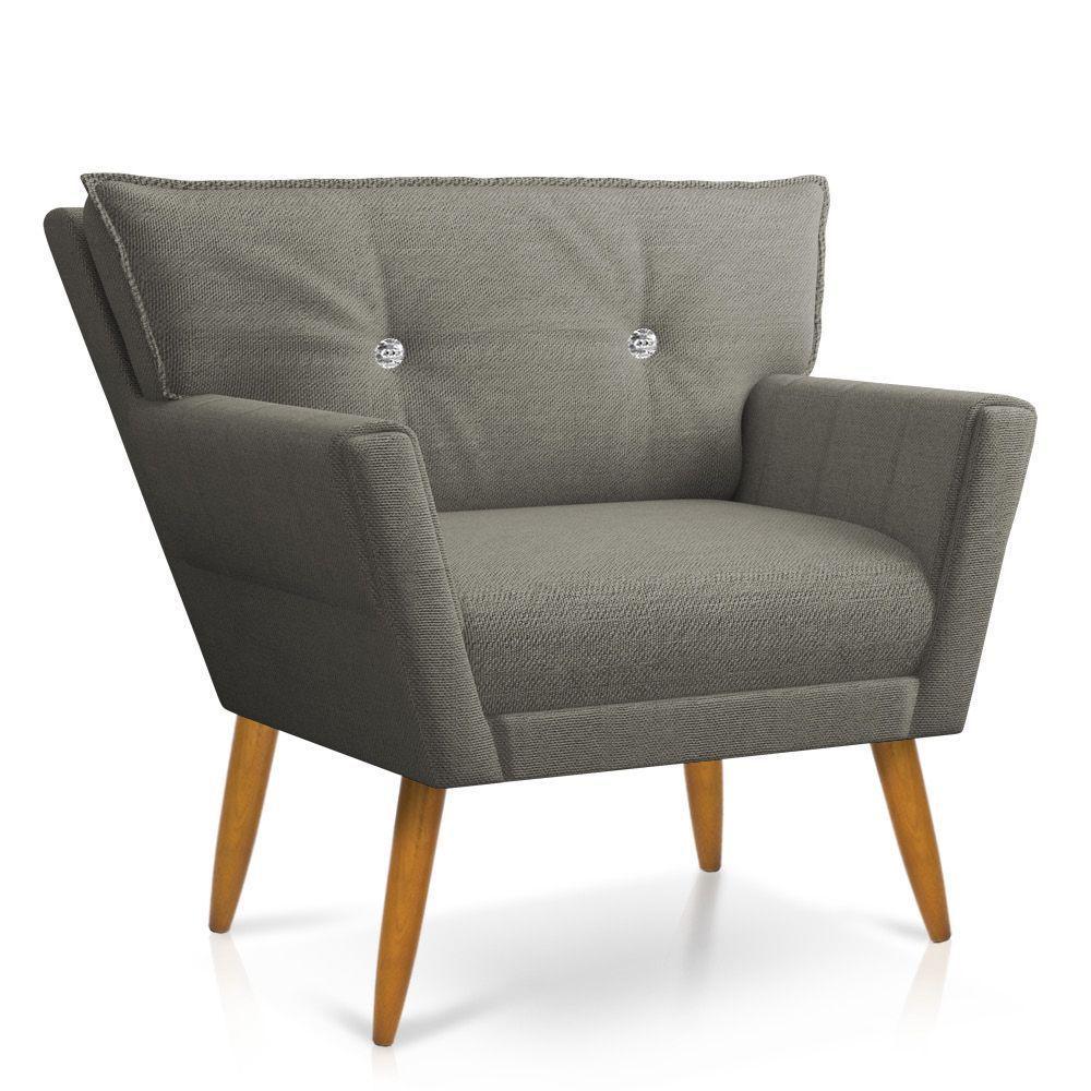 Kit Namoradeira E 02 Poltronas Anitta D'rossi A26 Grafite - 6