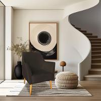 Kit 02 Poltronas Decorativa Julia Veludo Marrom Pés Palito Castanho - 3