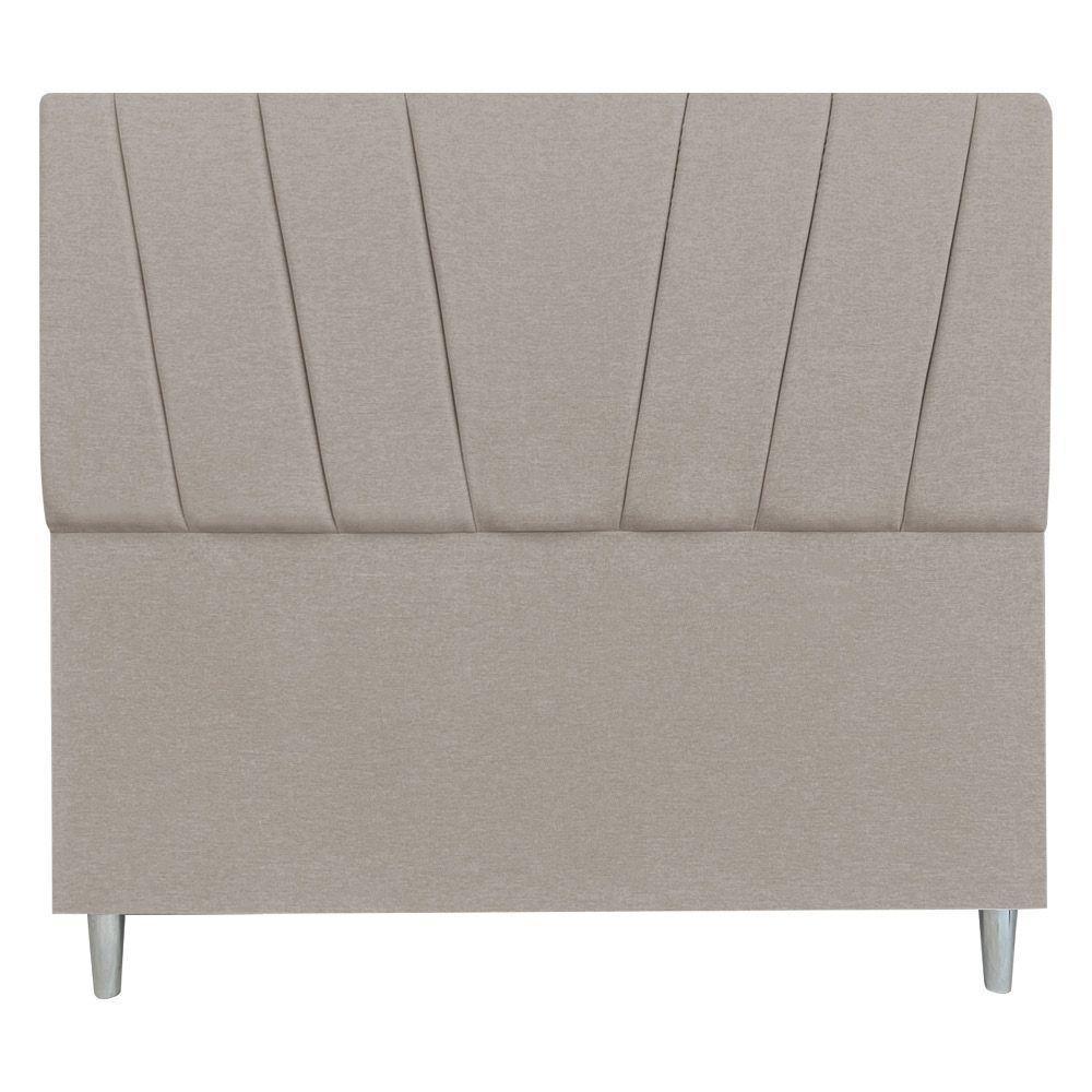 Cabeceira Casal 1,40m Italia Linho - Pallazio Cor Cappuccino - 3