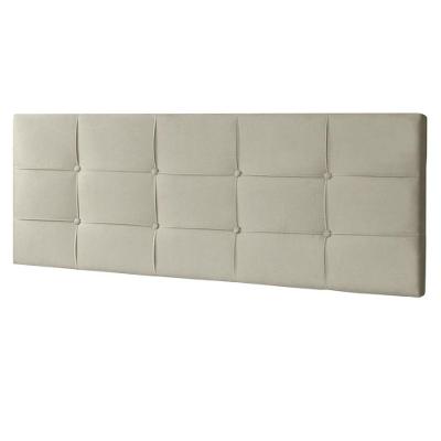 Cabeceira Painel King 1,95m Roma Suede Bege