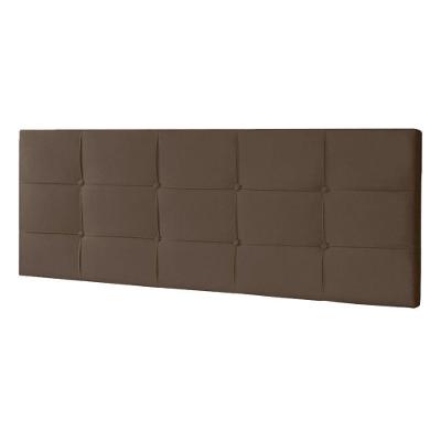 Cabeceira Painel Solteiro 0,90m Roma Suede Marrom