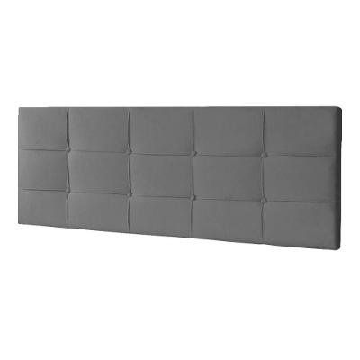 Cabeceira Painel Solteiro 0,90m Roma Suede Cinza