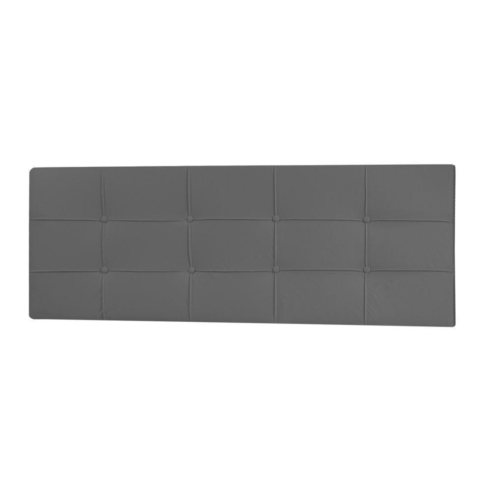 Cabeceira Painel Casal 1,40m Roma Corano - Pallazio Cor Cinza - 1