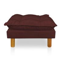 Poltrona De Amamentação Com Puff Laura Suede - Pallazio Cor Marsala - 3