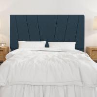 Cabeceira Queen 1,60m Italia Veludo Azul Marinho - 4