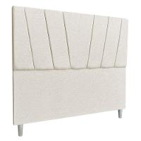 Cabeceira Casal 1,40m Italia Linho Bege - Pallazio - 1