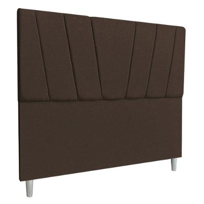 Cabeceira King 1,95m Italia Veludo Marrom