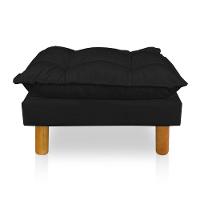 Poltrona De Amamentação Com Puff Laura Suede - Pallazio Cor Preto - 5