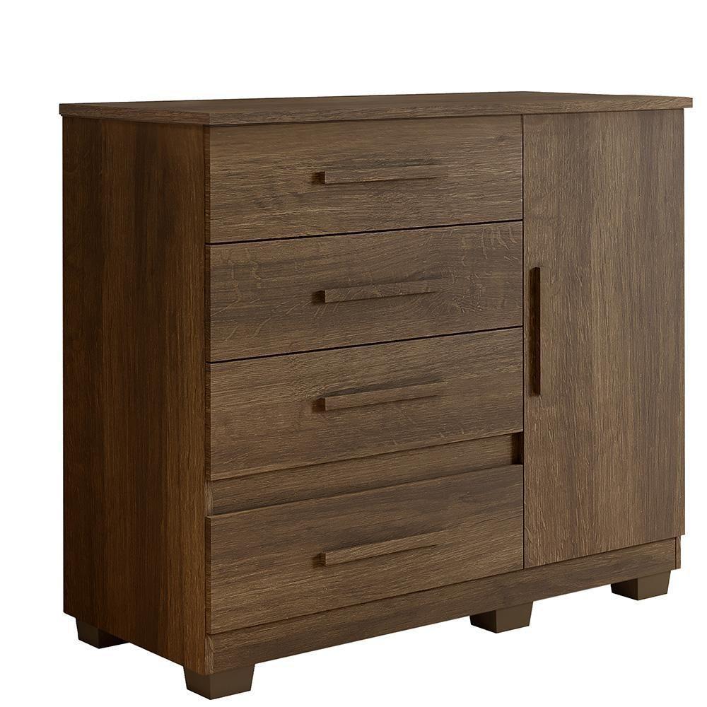 Comoda New Florença Quarto Com 4 Gavetas E 1 Porta Imbuia Imbuia - 1