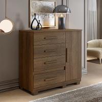 Comoda New Florença Quarto Com 4 Gavetas E 1 Porta Imbuia Imbuia - 4