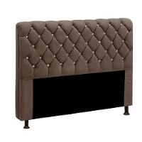 Cabeceira Fernanda 1,95 King Size Shop Das Cabeceiras Marrom Chocolate - 1