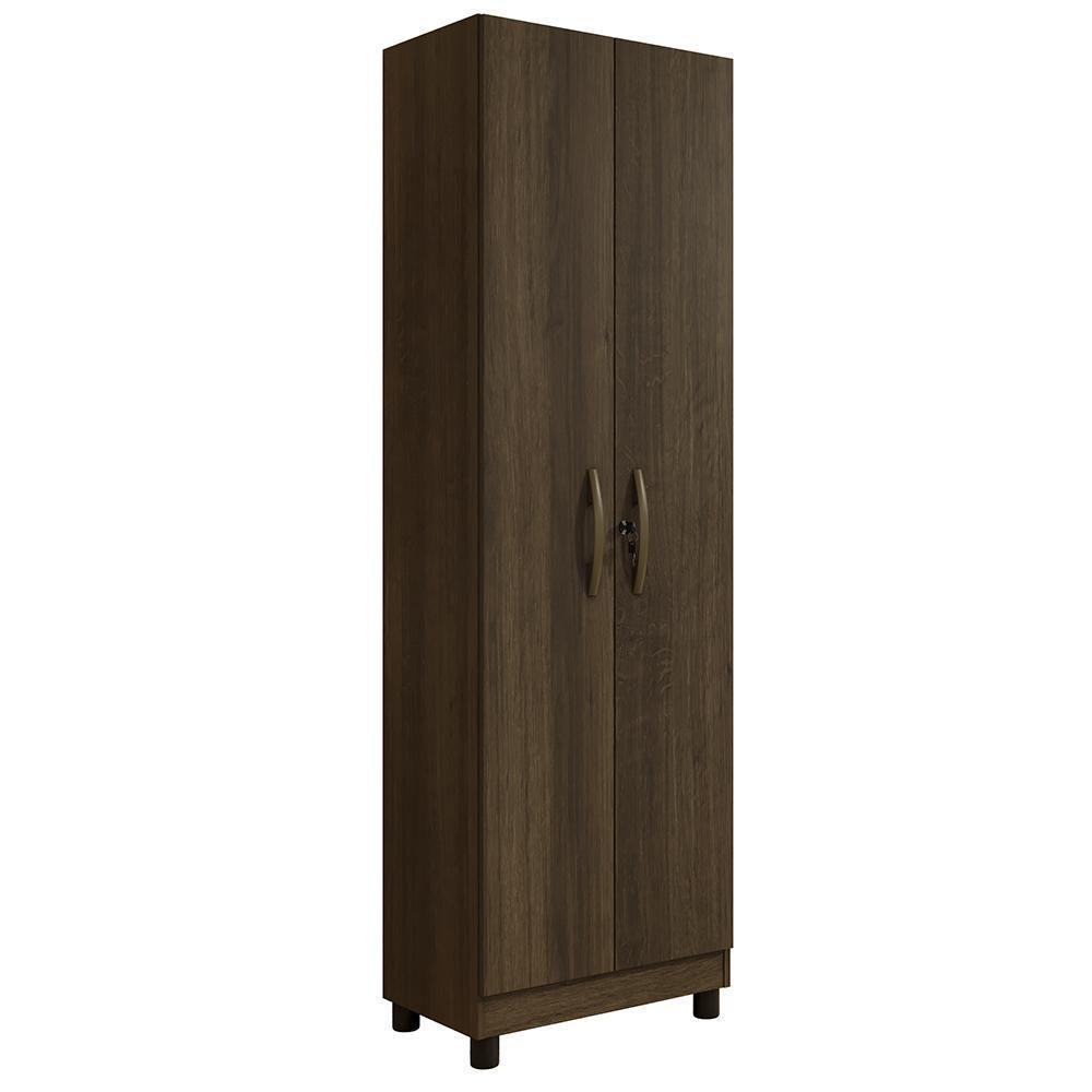 Armario Multiuso Sparta Com 2 Portas E Chaves Imbuia Imbuia - 1