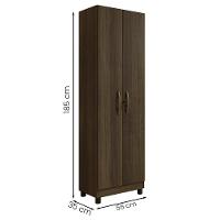 Armario Multiuso Sparta Com 2 Portas E Chaves Imbuia Imbuia - 3