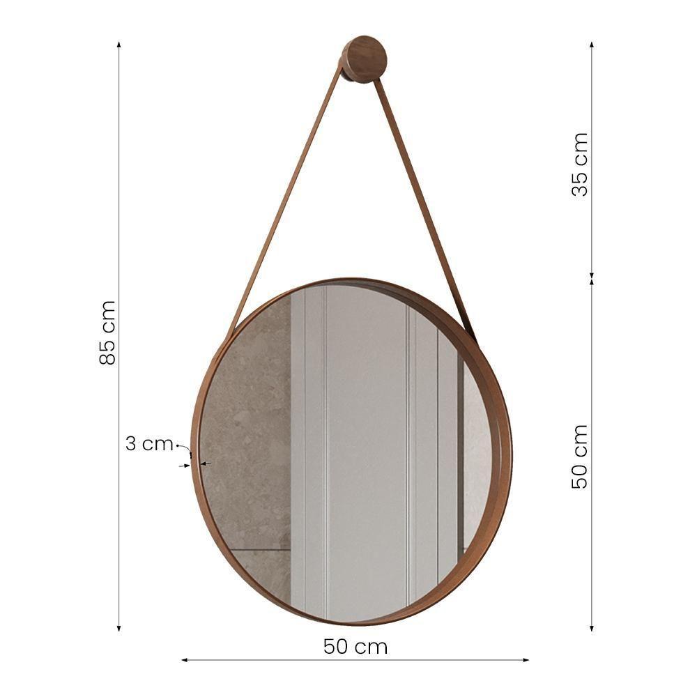 Gabinete De Banheiro Com Espelho E Cuba Preta Preto-canela-off White-castanho - 5