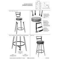 Kit 2 Banquetas Moscou Cor Telha Salaone Telha - 5