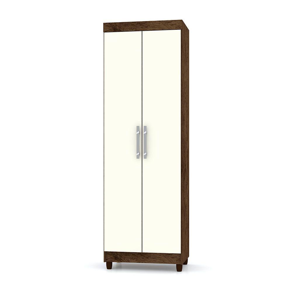 Armário Multiuso Lavanderia 02 Portas Aline Imbuia-champanhe - Pallazio - 1