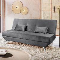 Sofá Cama Dubai 3 Lugares Veludo Turkay Shop Das Cabeceiras Chumbo