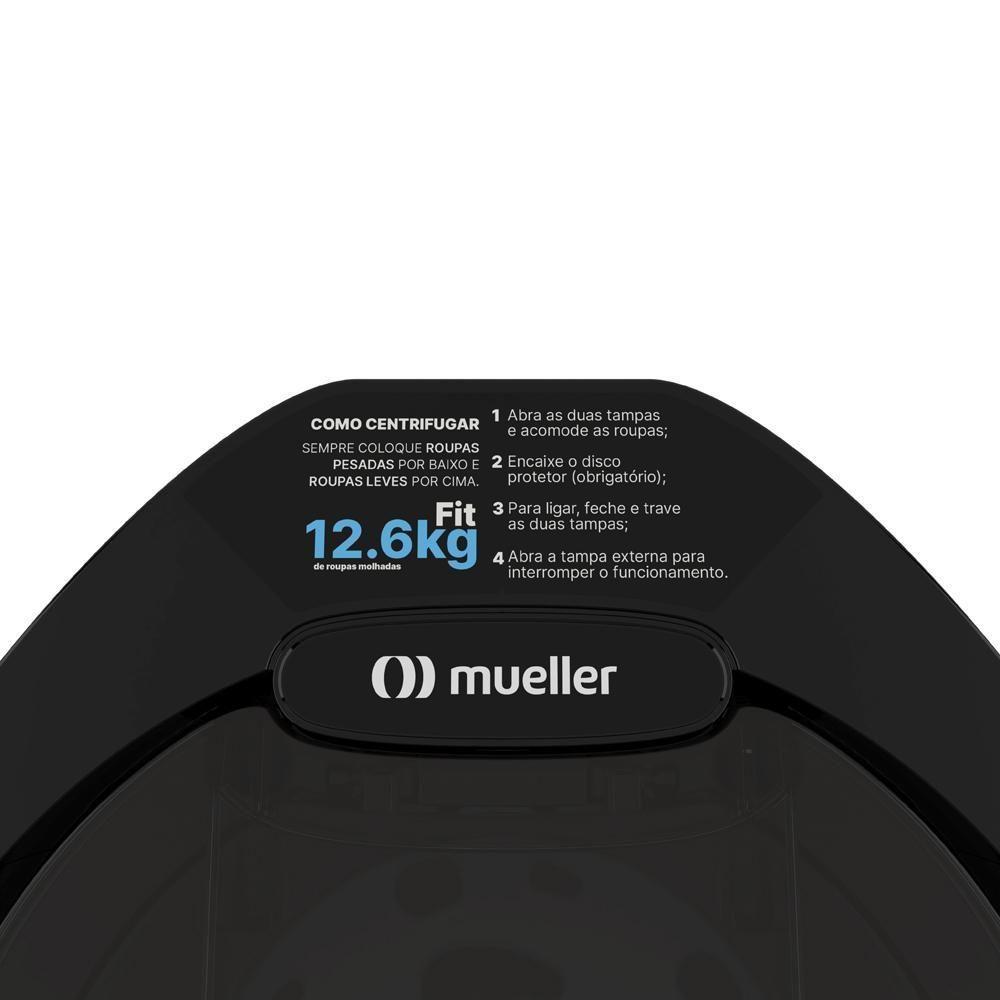 Centrífuga De Roupas Mueller 12,6 Kg Fit Preto - 127v - 5