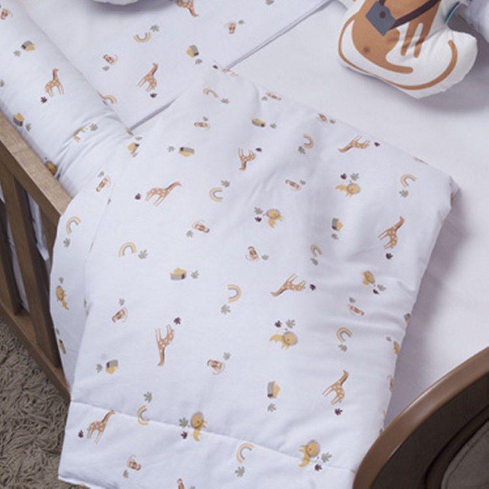 Edredom Dupla Face Para Berço Percal 200 Fios 100% Algodão 1 Peça - Boho Safari - 2