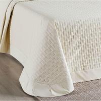 Cobre Leito Casal Padrão Madri Percal 200 Fios 100% Algodão 3 Peças - Palha - 2