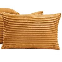 Kit 04 Almofadas Cheias Velvet Bariloche 60cm X 30cm - Mostarda - 2