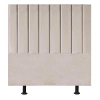 Cabeceira Estofada De Cama Casal Box 140 Cm Maisa Corino bege - 1