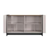 Aparador Para Sala Buffet Copacabana Off White Nogueira Real Preto Acetinado Colibri - 5