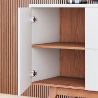 Aparador Buffet Noronha Off White Matte Freijó - Colibri