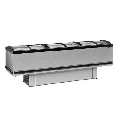 Ilha Vidro Curvo Gesv290cti Gelopar Ilha Para Congelados 2,89m Vidro Curvo Tipo Inox 110v