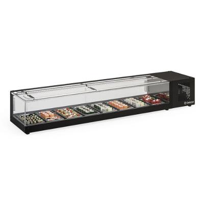 Vitrine Refrigerada De Bancada Sem Bandejas Gvrs200 Gelopar Expositor Preto 220v