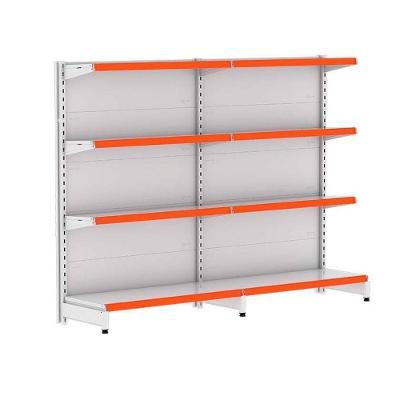 Kit 2 Módulos De Gôndolas Parede 1,37 Fit40 Amapá Expositor Branco