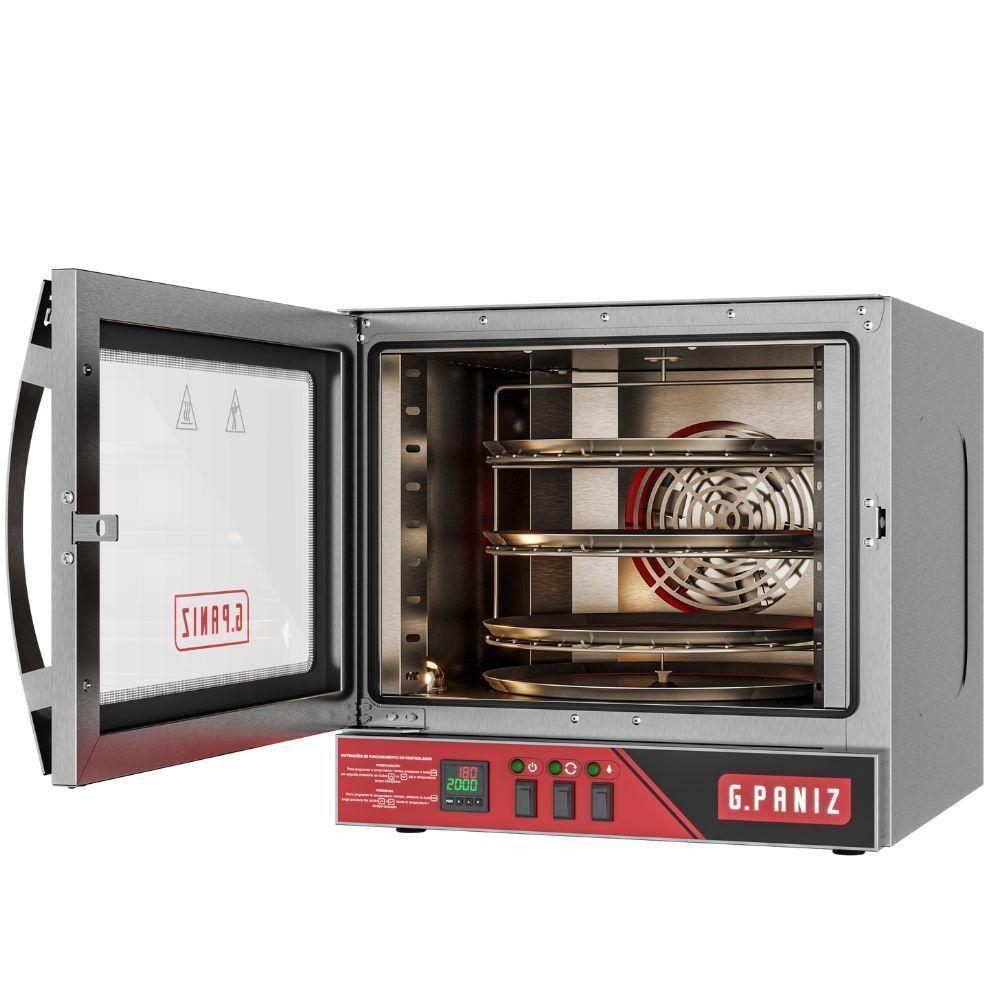 Forno Convector Rotativo Elétrico Fcr3 G.paniz Forno Convecção 58 Litros Inox 220v - 2