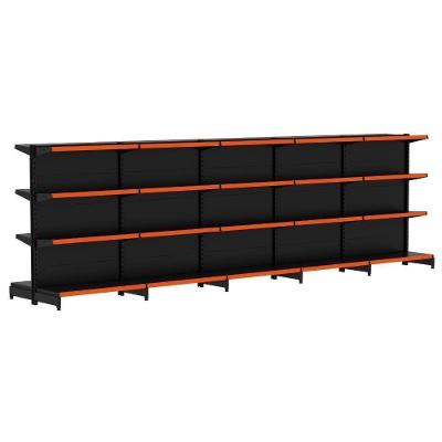 Kit 5 Módulos De Gôndolas Centro 1,37 Fit40 Amapá Expositor Preto