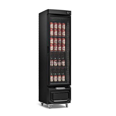 Cervejeira Porta De Vidro Grb23evgw Gelopar Expositor Slim 228 Litros Preta 110v