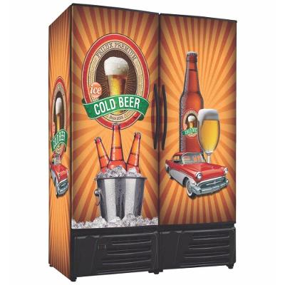 Cervejeira 2 Portas Cegas Rf019 Premium Frilux Refrigerador Com Porta Adesivada 1200 Litros 220v