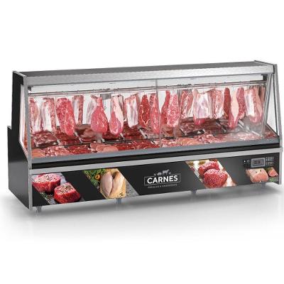 Balcão Frigorífico Premium Turino Sem Depósito Gatp300a Gelopar Expositor De Carnes Preto 220v