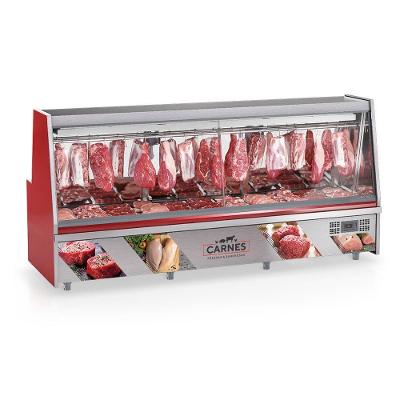 Balcão De Carnes Gats300 Gelopar Expositor De Carnes Vermelho 3mt 220v