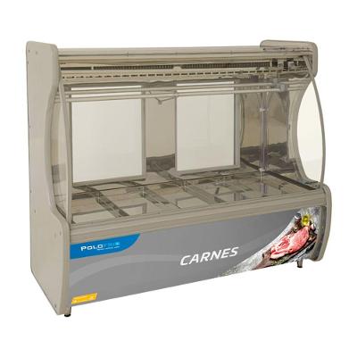 Balcão De Carnes Com Gancheira 2mt 1005 Polofrio 110v 1005 Faixa Frontal Preta