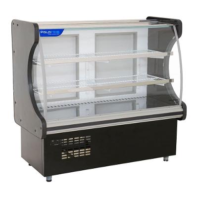 Vitrine Refrigerada Para Doces 1,25mt Polofrio Vitrine Pop Luxo 1,25 Preto 220v