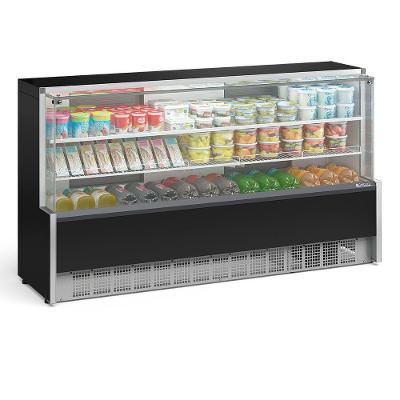 Balcão Refrigerado Gpsa205r Gelopar Aurora 1 Placa Fria 2,06mt Preto 110v