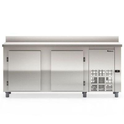 Balcão De Encosto Com 2 Portas Sem Pia Gbfe200 Gelopar Balcão 556 Litros Inox 110v
