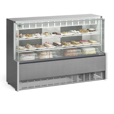 Vitrine Refrigerada Gpea175r Gelopar Aurora Confeitaria 1,73mt Tipo Inox 220v