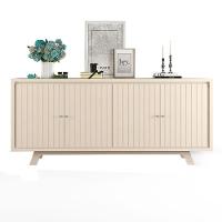 Aparador Para Sala Buffet Mercuri Off White - Dj Móveis - 1