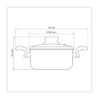 Caçarola Tramontina Paris Em Alumínio Com Revestimento Antiaderente Starflon Max Chumbo Com Tampa D - 2