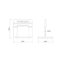 Base Espaçadora Plástica Tramontina Larga 2 Mm (saco Com 50 Un.) - 3