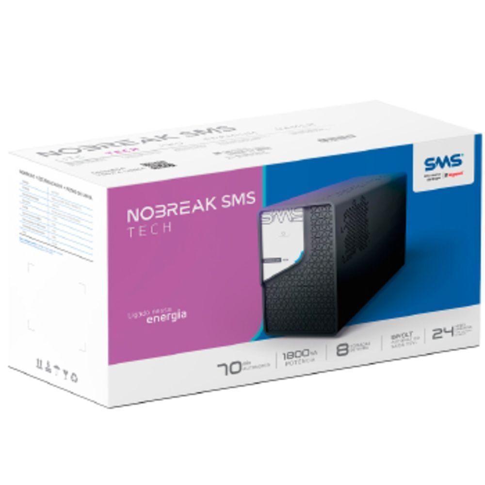 Nobreak Sms Tech 1800bi 115 - 0029307 Preto Bivolt - 3