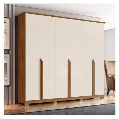 Guarda Roupa Casal Ambiente Andréas 6 Portas Bater 6 Gavetas Nature Off White Henn