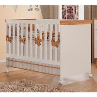 Berço Americano Mini Cama Antonella Off White Caramelo Com Colchão Ortobom - Canaã - 3