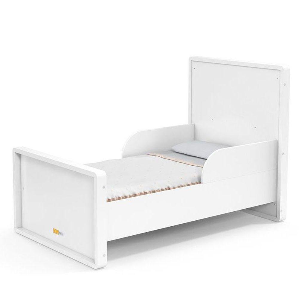 Quarto De Bebê Eloá Com Berço Americano Tutto New Branco Acetinado - Phoenix Baby - 4