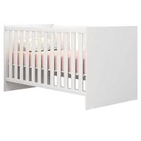 Quarto De Bebê 6 Portas Ternura Baby Com Berço Americano 100 Branco Brilho Com Colchão Ortobom - 5